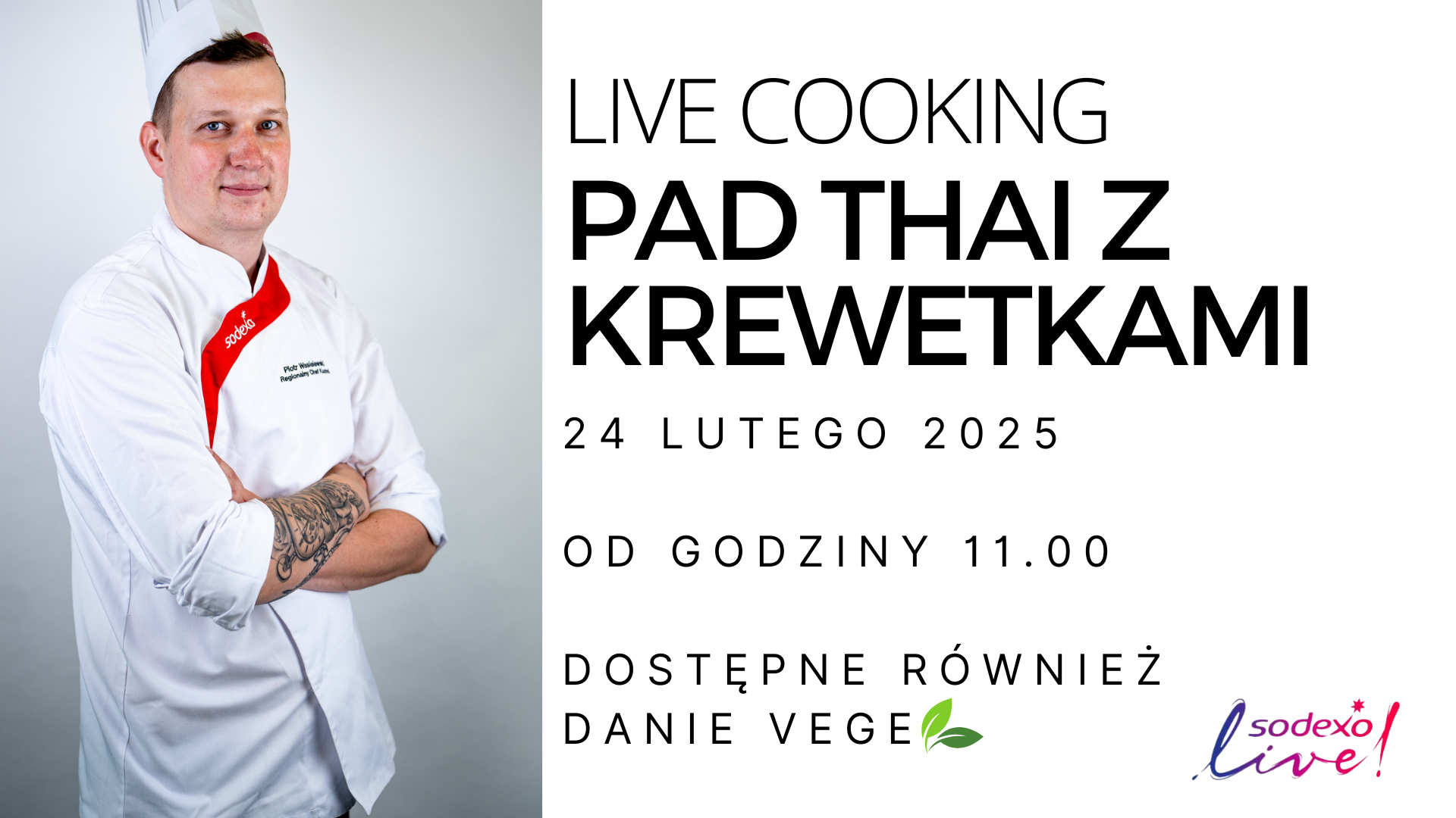 LIVE COOKING - PIOTR WASILEWSKI ZAPRASZA!